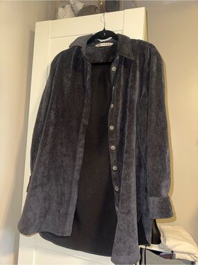Zara Grey Corduroy Shacket